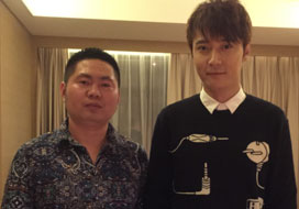 广州恩佐与明星合影