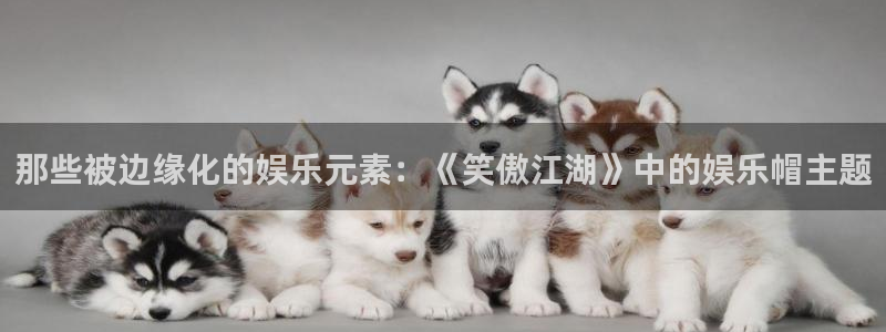 恩佐娱乐：那些被边缘化的娱乐元素：《笑傲江湖》中的娱乐帽主题